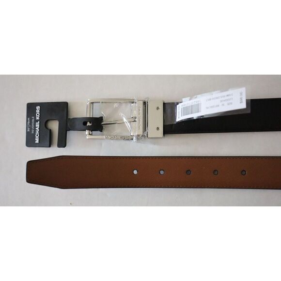 Michael Kors 86F3SBLY6L Men's Sz 30 Black/Brown 31MM Reversible Dress Belt - Picture 9 of 9